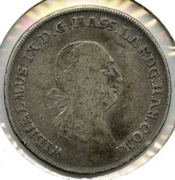 1789 German State Hessen Kassel Silver Coin - 1/2 Thaler Ein Halber - B35