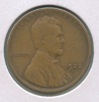 1922-D  Lincoln Wheat Cent 1C Denver Mint - ER947
