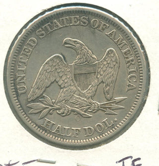 1860-O Silver Seated Liberty Half Dollar 50c New Orleans Mint -KR616