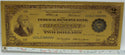 1918 $2 Battleship National Federal Reserve Boston Novelty 24K Gold Note - LG382