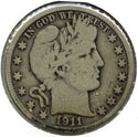 1911-D Barber Silver Half Dollar - Denver Mint - A648