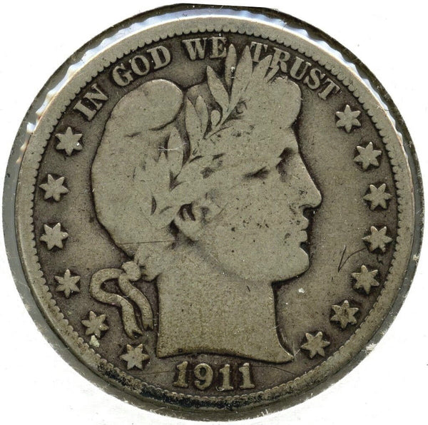 1911-D Barber Silver Half Dollar - Denver Mint - A648
