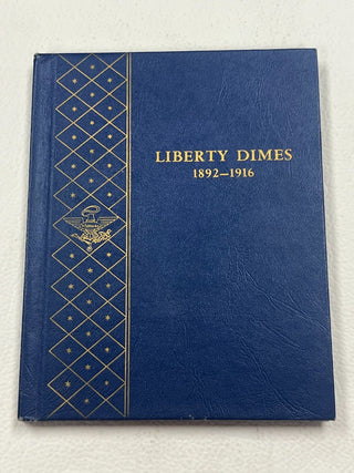 Used Liberty Barber Dimes 1892-1916 - Coin Album 3 Page 9412 Whitman  - ER259
