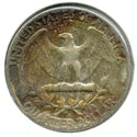 1958-D Washington Silver Quarter - Denver Mint - Toning Toned - DN413