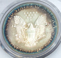 1987 American Eagle 1 oz Silver Dollar PCGS MS68 Toning Toned - C485