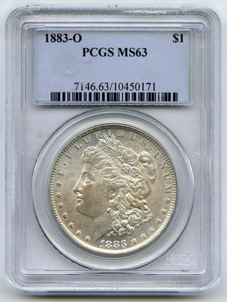 1883-O Morgan Silver Dollar PCGS MS63 Certified $1 New Orleans Mint - B827