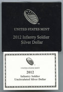 2012 Infantry Soldier Silver Dollar United States Mint Commemorative Coin H168