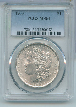 1900-P Silver Morgan Dollar $1 PCGS MS64 Philadelphia Mint - KR674