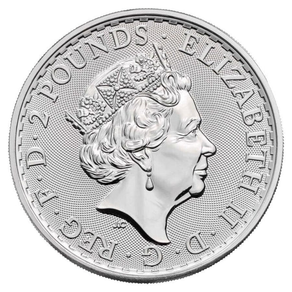 2023 Great Britain Britannia 1 Oz 999 Fine Silver Queen Elizbeth II BU Coin UK
