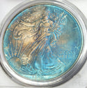 1993 American Eagle 1 oz Silver Dollar PCGS MS68 Certified Toning Toned - A492
