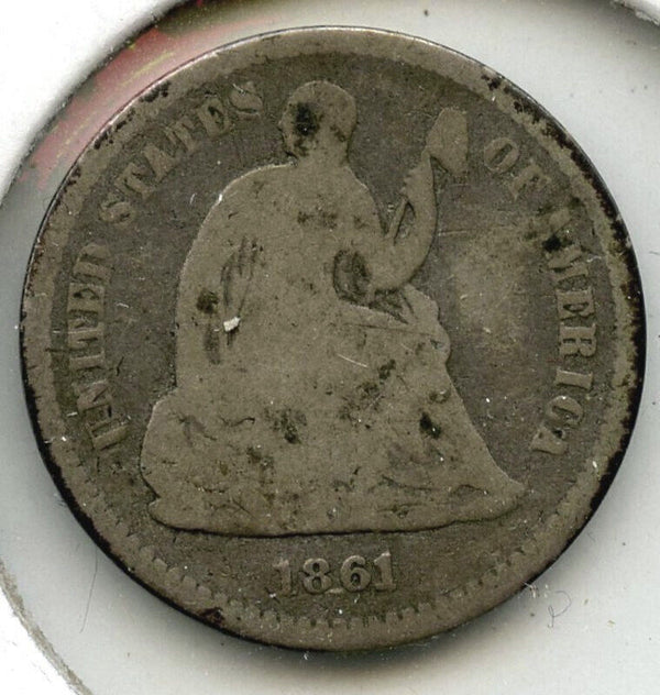 1861 Seated Liberty Half Dime - Philadelphia Mint - E353