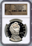 2009-P Lincoln  $1 Bicentennial Silver Dollar NGC PF69 Commemorative Coin -DM774