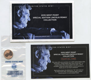 2019-W Special Edition Lincoln Cent Penny OGP Reverse Proof - West Point - B250