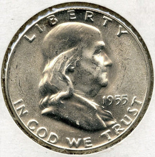 1955 Franklin Silver Half Dollar - Philadelphia Mint - B934
