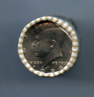 1988-D Kennedy Half Dollar $10 Roll BU Uncirculated 20 Coins Denver Mint - JP182