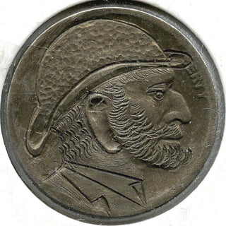 Hobo Nickel Engraved Coin - United States Buffalo Indian Head Art - B964
