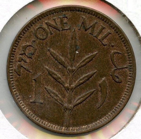 1927 Palestine One Mil Bronze Coin - BQ317
