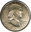 1954 Franklin Silver Half Dollar - Philadelphia Mint - CA654
