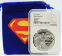 2021 Superman 1 Oz Silver NGC MS69 Niue $2 Coin DC Comics Superhero - JN256