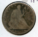 1853 Seated Liberty Silver Half Dollar 50c US Coin - JP147
