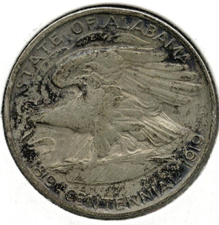 1921 Alabama 2x2 Silver Half Dollar - Commemorative Coin - E358
