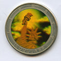 2001 Liberia Statue of Liberty $10 Dollars Coin Hologram Holographic - JN855