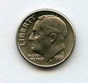 1989-D Roosevelt Dime $5 Roll Uncirculated 10c 50 Coins Denver Mint JP175