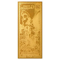 50 Wyoming Goldback 24KT 1/20th Oz 999 Gold Foil Note Currency Gold Back Bullion