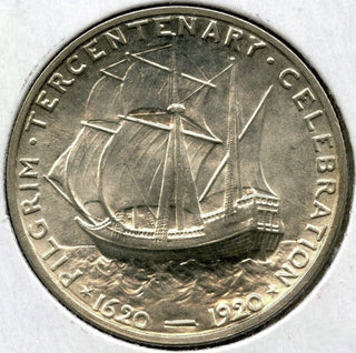 1920 Pilgrim Tercentenary Celebration Silver Half Dollar - Commemorative - E749