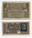Lot of 20 German Banknotes - Paper Money Currency - E483