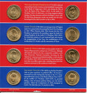 2009 P & D Presidential $1 Coin Uncirculated Set 8 Coins US Mint OGP - JP355