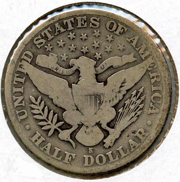 1911-S Barber Silver Half Dollar - San Francisco Mint - BQ866