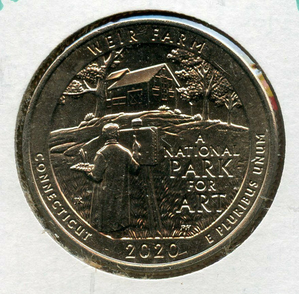 2020-W Weir Farm West Point Quarter National Park ATB Coin 25c - JN036