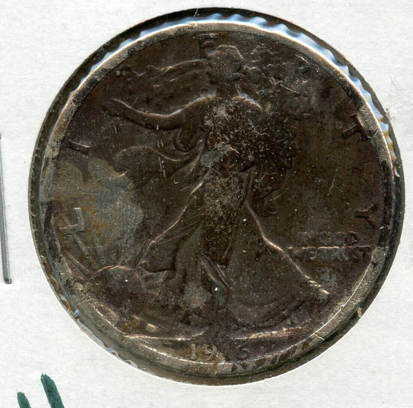 1916 Walking Liberty Silver Half Dollar US Coin 50c - JP148