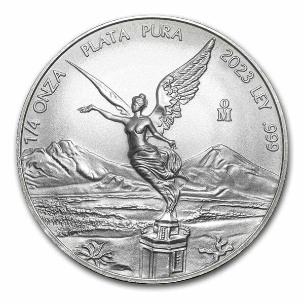 2023 Mexico Libertad 1/4 Oz 999 Silver Coin Plata Pura Onza Mexican BU - JP548