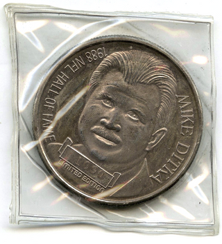 Iron Mike Ditka 999 Silver 1 oz NFL Round Medal Hall of Fame Football - G786