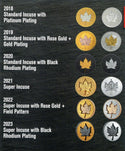 2023 Canada Maple Leaf Super Incuse Black Rhodium 1 Oz Silver NGC PF70 $20 Coin