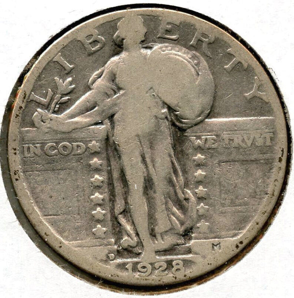 1928-D Standing Liberty Silver Quarter - Denver Mint - A183