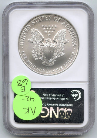 2006 American Eagle 1 oz Silver Dollar NGC Gem Uncirculated First Strikes - E68