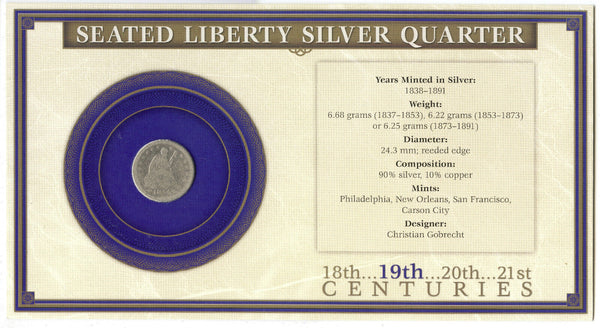 1854 -P Seated Liberty Silver Quarter - Philadelphia Mint - DM305