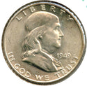 1949-D Franklin Silver Half Dollar - Uncirculated - Denver Mint - CC372