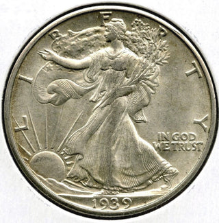 1939-D Walking Liberty Silver Half Dollar - Denver Mint - C986