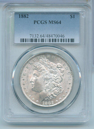 1882-P Morgan Silver Dollar PCGS MS64 Philadelphia Mint - KR586