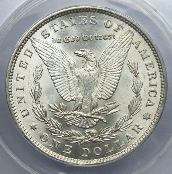 1889 Morgan Silver Dollar ANACS MS63 Toning Toned $1 Philadelphia Mint - A940