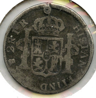 1784 Potosi Bolivia Coin 2 Reales - Carolus III - B235