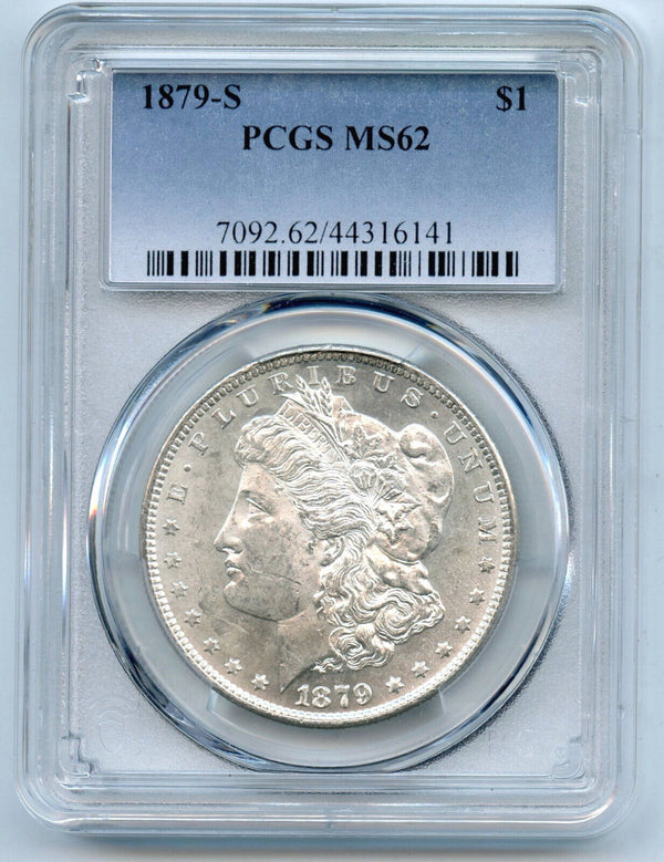 1879-S Morgan Silver Dollar PCGS MS62 Certified - San Francisco Mint - CC186