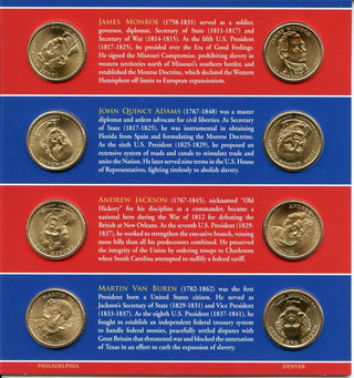 2008 P & D Presidential $1 Coin Uncirculated Set 8-Coins US Mint OGP - JP357