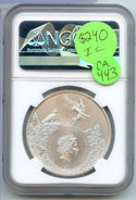 2021 New York Beaver $5 Cook Islands NGC MS70 Silver Coin 7K State Animal CA443