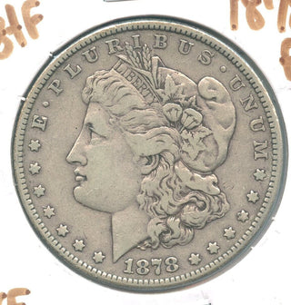 1878-P 8TF VF Morgan Silver Dollar $1 Philadelphia Mint - ER849