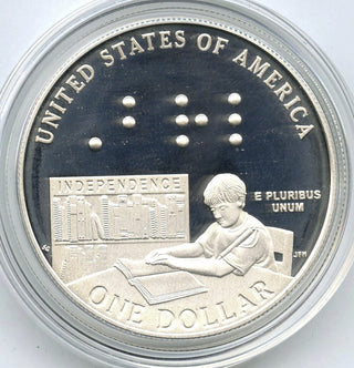 2009 Louis Braille Proof Silver Dollar US Mint BR1 Commemorative Coin - G973
